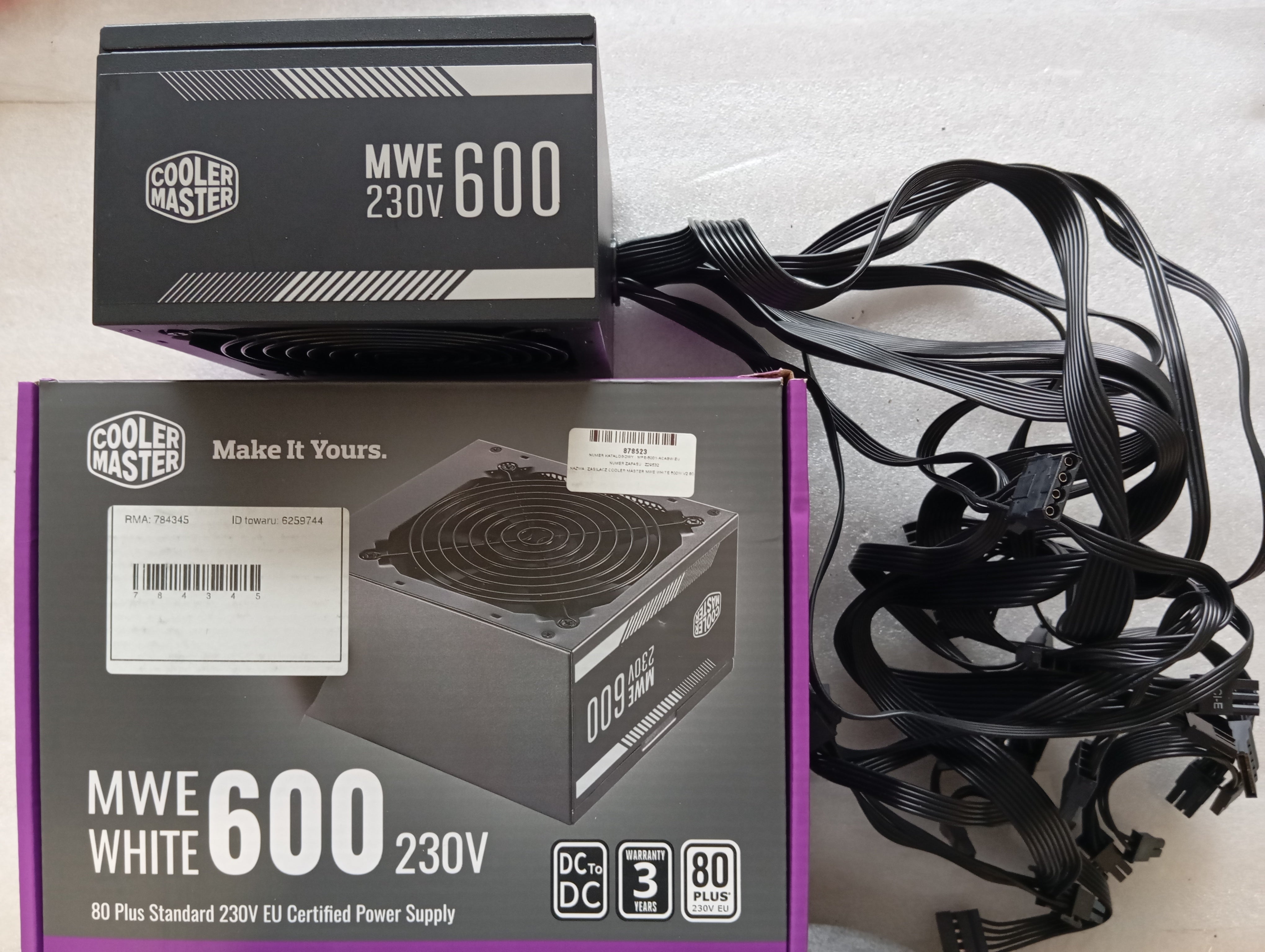 Refurbished Cooler Master MWE 600 White 230V - V2 Refurbished Cooler Master MWE 600 White 230V - V2